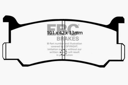 EBC 91-96 Ford Escort 1.8 Ultimax2 Front Brake Pads