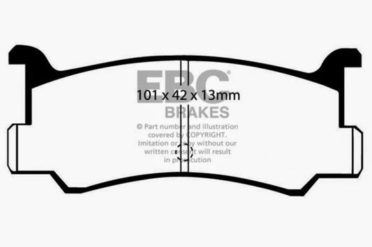 EBC 91-96 Ford Escort 1.8 Ultimax2 Front Brake Pads