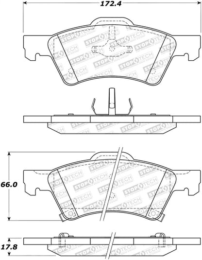 StopTech Street Select Brake Pads