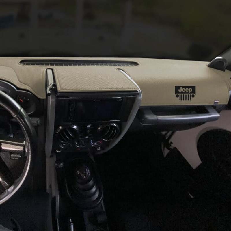 Covercraft 15-18 Jeep Wrangler (JK) w/ Light Sensor Limited Edition Dash Cover w Jeep Grill Logo