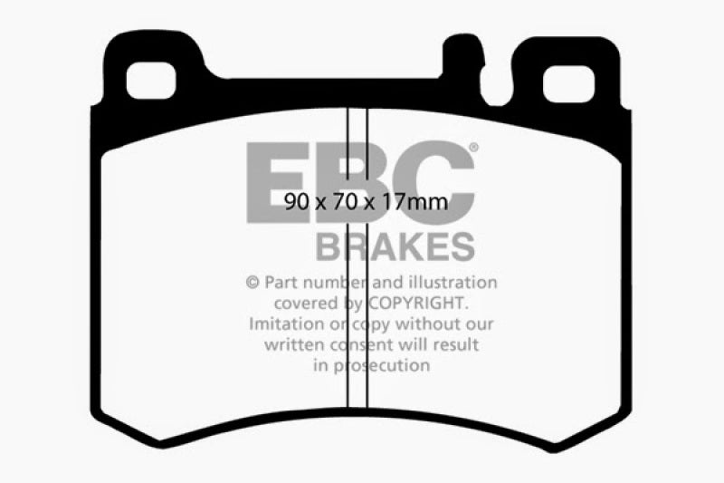 EBC 86-89 Mercedes-Benz 560 SL Ultimax Front Brake Pads