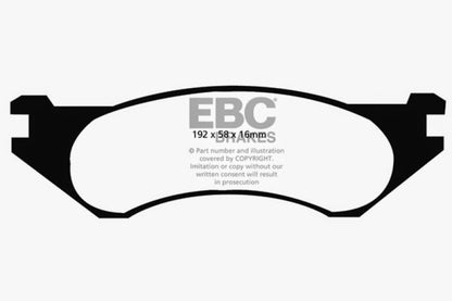 EBC 98-02 Dodge Ram Van B1500 Ultimax2 Front Brake Pads