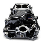 Edelbrock 65-90 BB Chevy Oval Port Heads Performer 2-O Manifold - Black Plasma