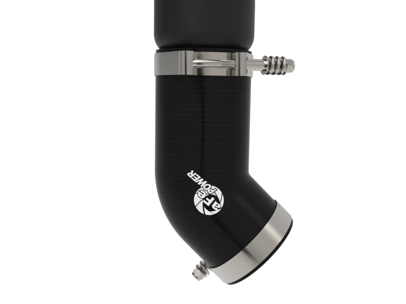aFe BladeRunner 3in Aluminum Hot Charge Pipe BlackRAM Diesel Trucks 25-26 L6-6.7L (td)