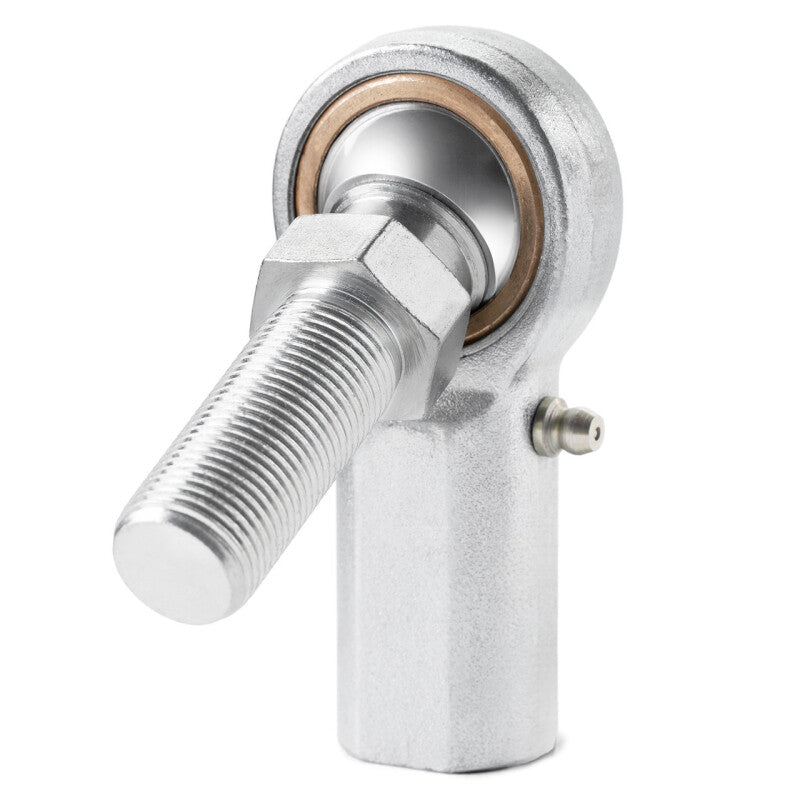 QA1 V Series 3-Pc Rod End - Female/Right Hand - 10mm Bore x M10x1.5 w/Stud & Zerk - Carbon Steel