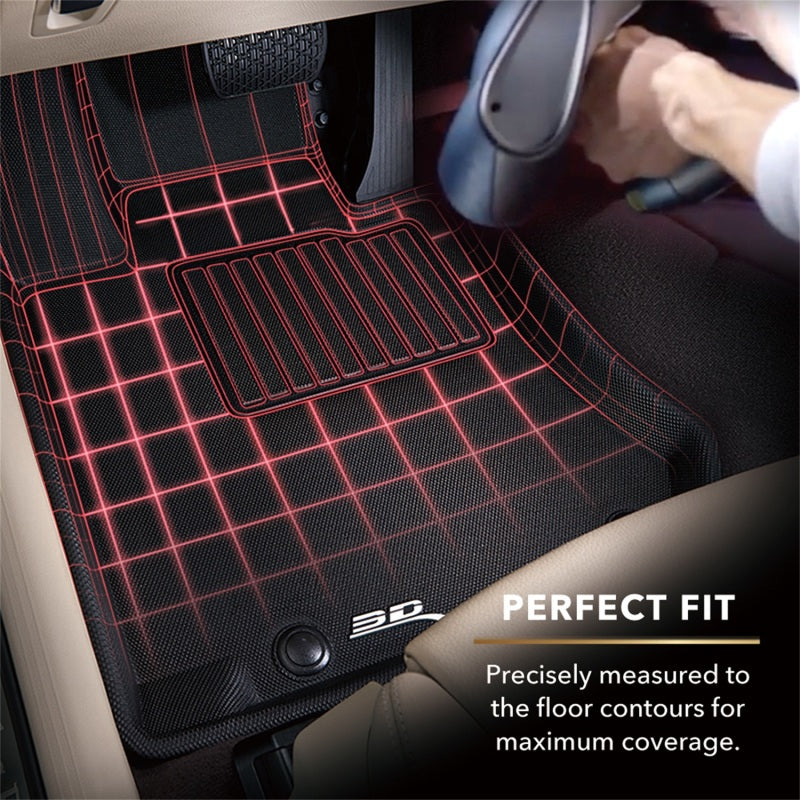 3D MAXpider 22-23 BMW 2 Series Coupe KAGU 2nd Row Floor Mats - Black