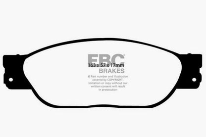 EBC 01-05 Ford Thunderbird 3.9 Ultimax2 Front Brake Pads