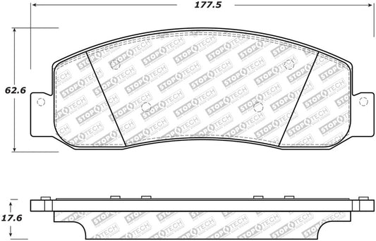 StopTech Street Select Brake Pads - Front/Rear