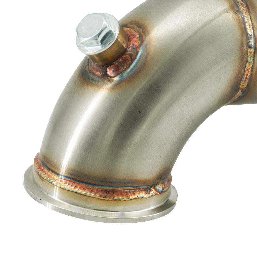 3" Downpipe V Band Turbo 304 Stainless 90 3.55 inch/90mm OD Exhaust Flange O2 Bung Garrett Turbo - Bull Boost Performance