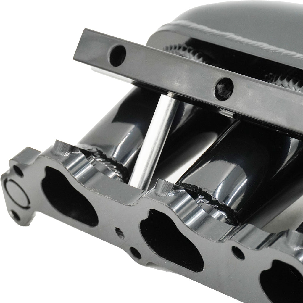 2JZ GTE Billet Intake Manifold Fuel Rail Throttle Body 90mm TB Supra 2J Swap 2JZ - Bull Boost Performance