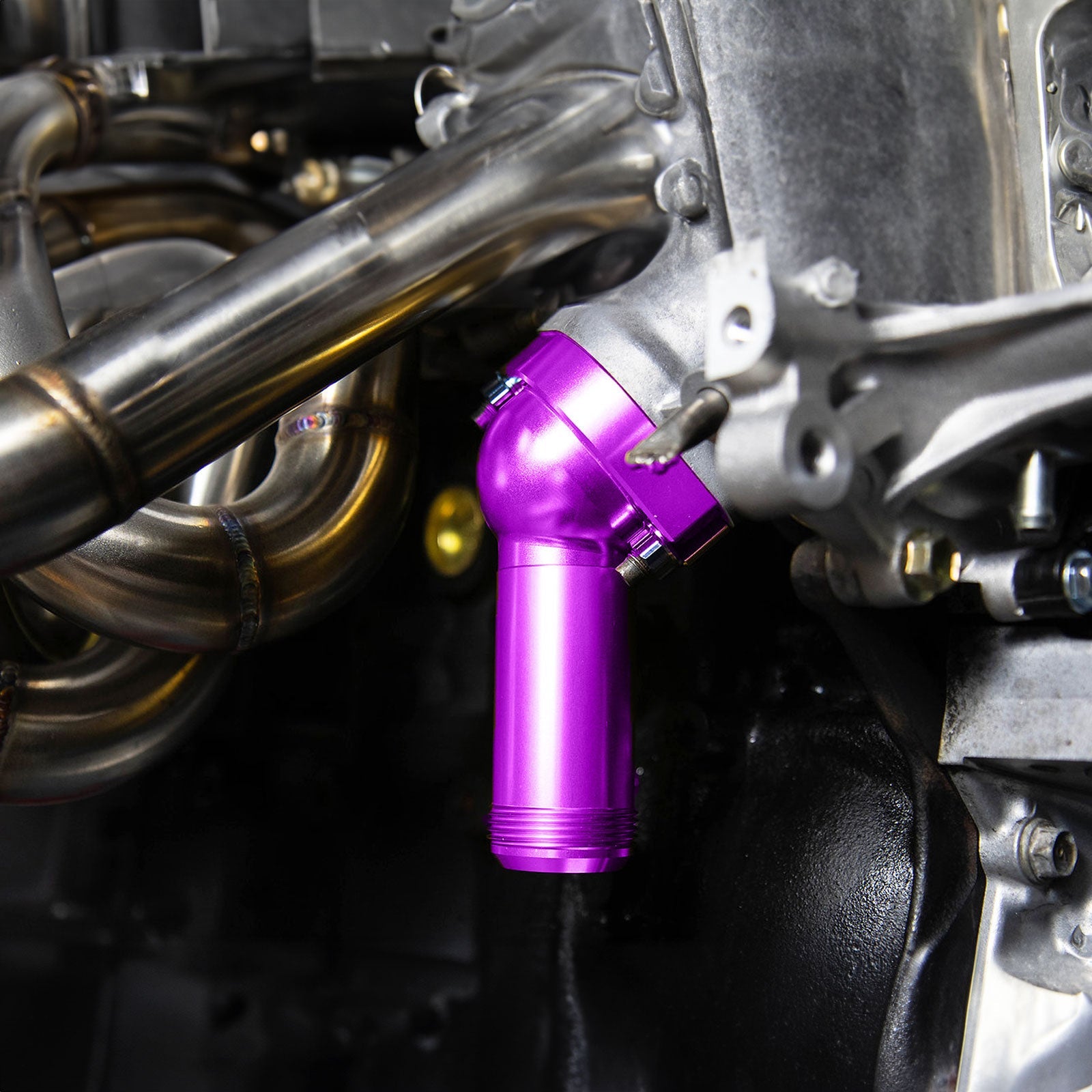 1JZ 2JZ Billet Rotated Lower Water Neck For 1J 2J GTE Swap OEM Hose US - Bull Boost Performance