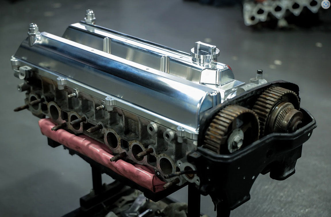 Toyota Supra 2JZ GE VVTI Billet Valve Covers Anodized Oil Cap Bolts 2J AN AN10 - Bull Boost Performance