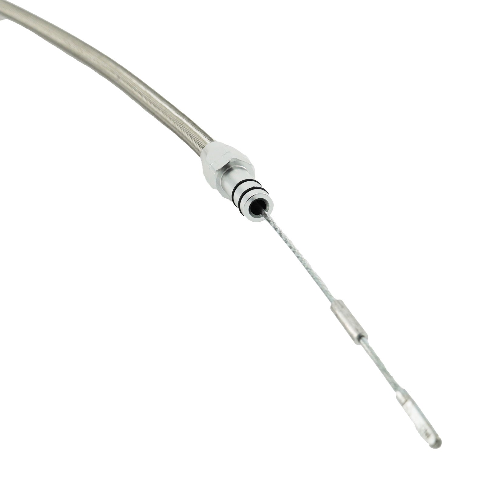 Billet Aluminum JZ Engine Steel Braided Oil Dipstick 1JZ 2JZ Lexus GS SC 300 US - Bull Boost Performance