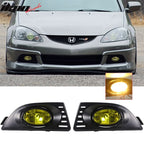 2005-2007Â Acura RSX Yellow Lens 2PCS Front Bumper Fog Lights Lamp