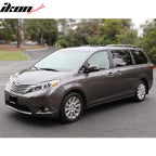 2011-2017 Toyota Sienna Chrome Clear Front Bumper Fog Lights Lamps