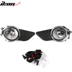 2011-2017 Toyota Sienna Chrome Clear Front Bumper Fog Lights Lamps