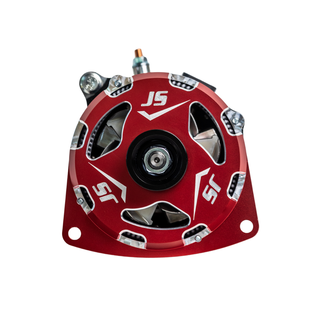 1996-2024 GM Billet High Output Alternator (Red) by JS Alternators