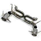 Stainless Straight Pipe Exhaust System for Ferrari 488 GTB Spider Pista - Bull Boost Performance
