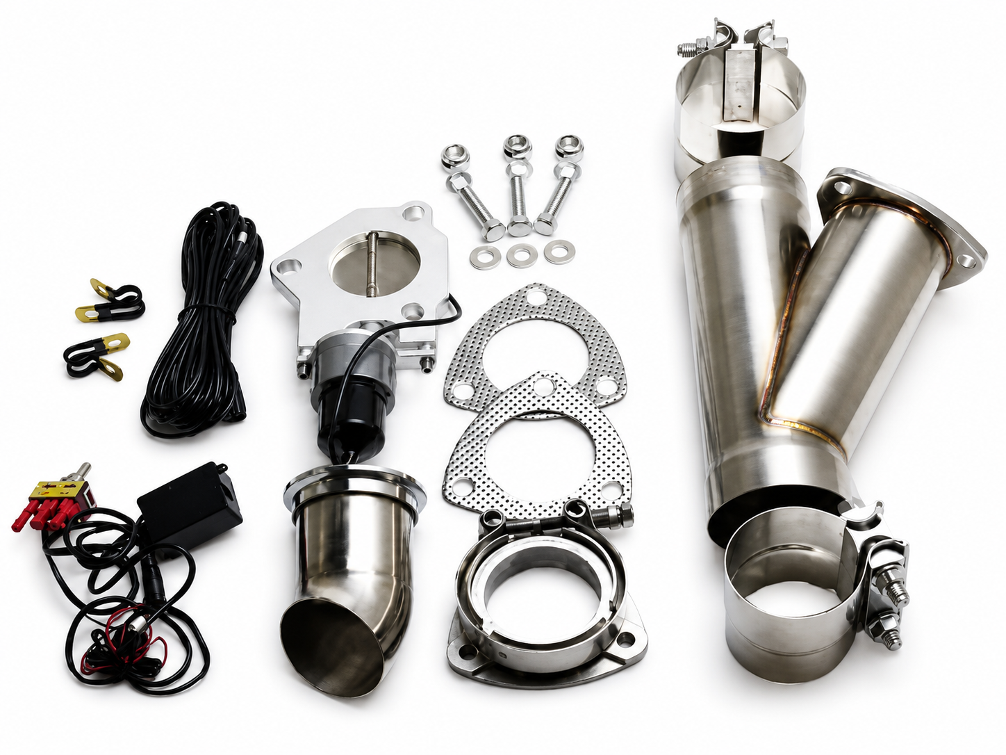 Granatelli Motor Sports Electronic Exhaust Cutout Kit 302530 - Stainless Steel Slip-Fit : 3.00" inches - Granatelli Motor Sports