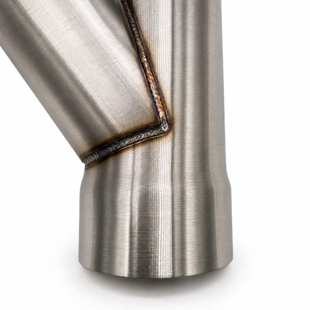 3.50" Y-Pipe ONLY - Stainless Steel-Slip Fit - 302535-Y - Granatelli Motor Sports