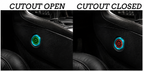 Motor Sports Billet Illuminated Exhaust Cutout Push Button- "BLUE" - 303512BL - Granatelli Motor Sports