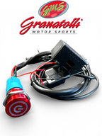 Motor Sports Billet Illuminated Exhaust Cutout Push Button- "RED"-  303512RD - Granatelli Motor Sports