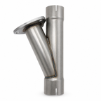 2.25" Y-Pipe ONLY - Mild Steel-Slip Fit - 303522-Y - Granatelli Motor Sports