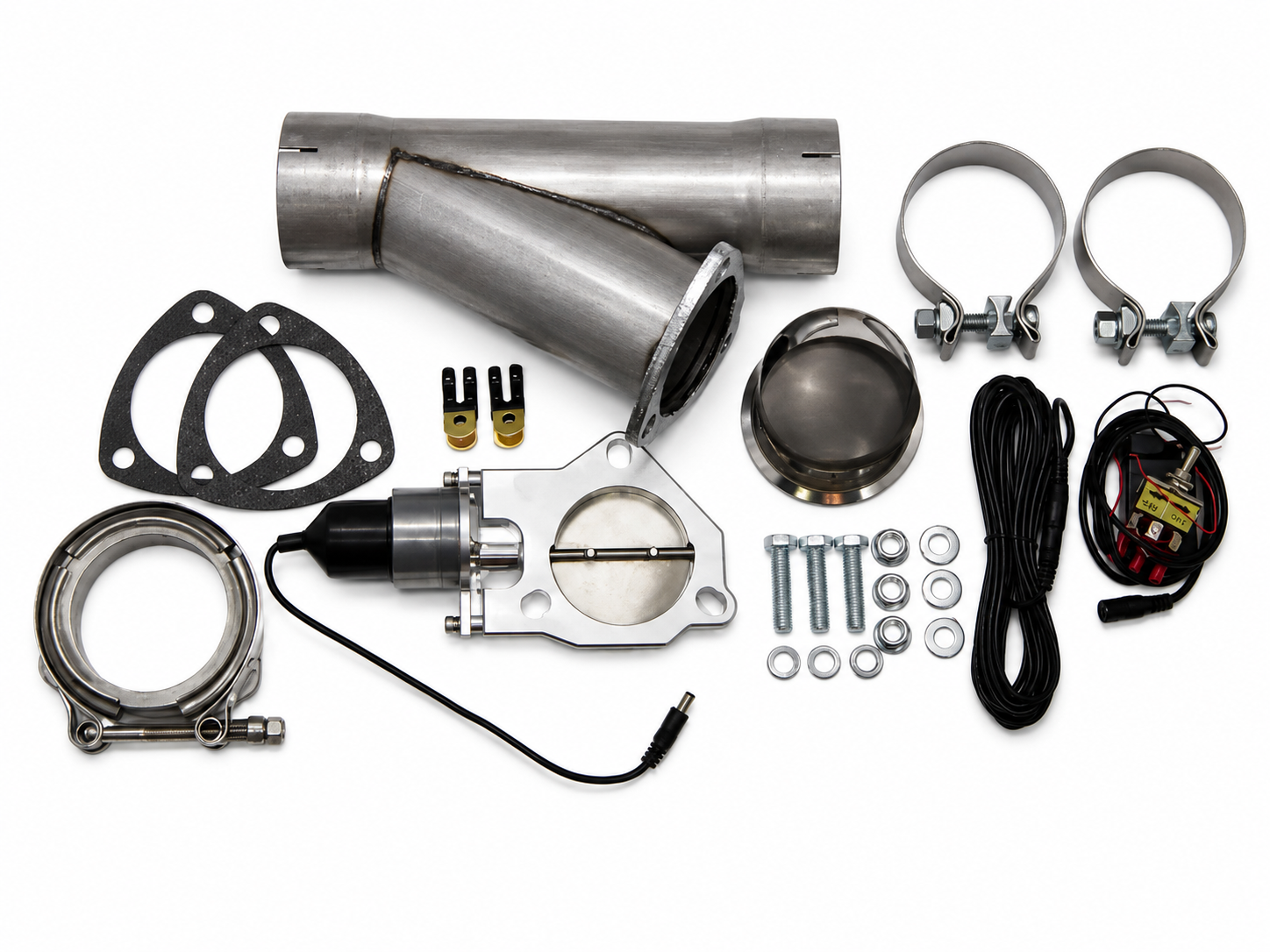 Motor Sports Electronic Exhaust Cutout Kit 303530 - Mild Steel Slip-Fit - 3.00" - Granatelli Motor Sports