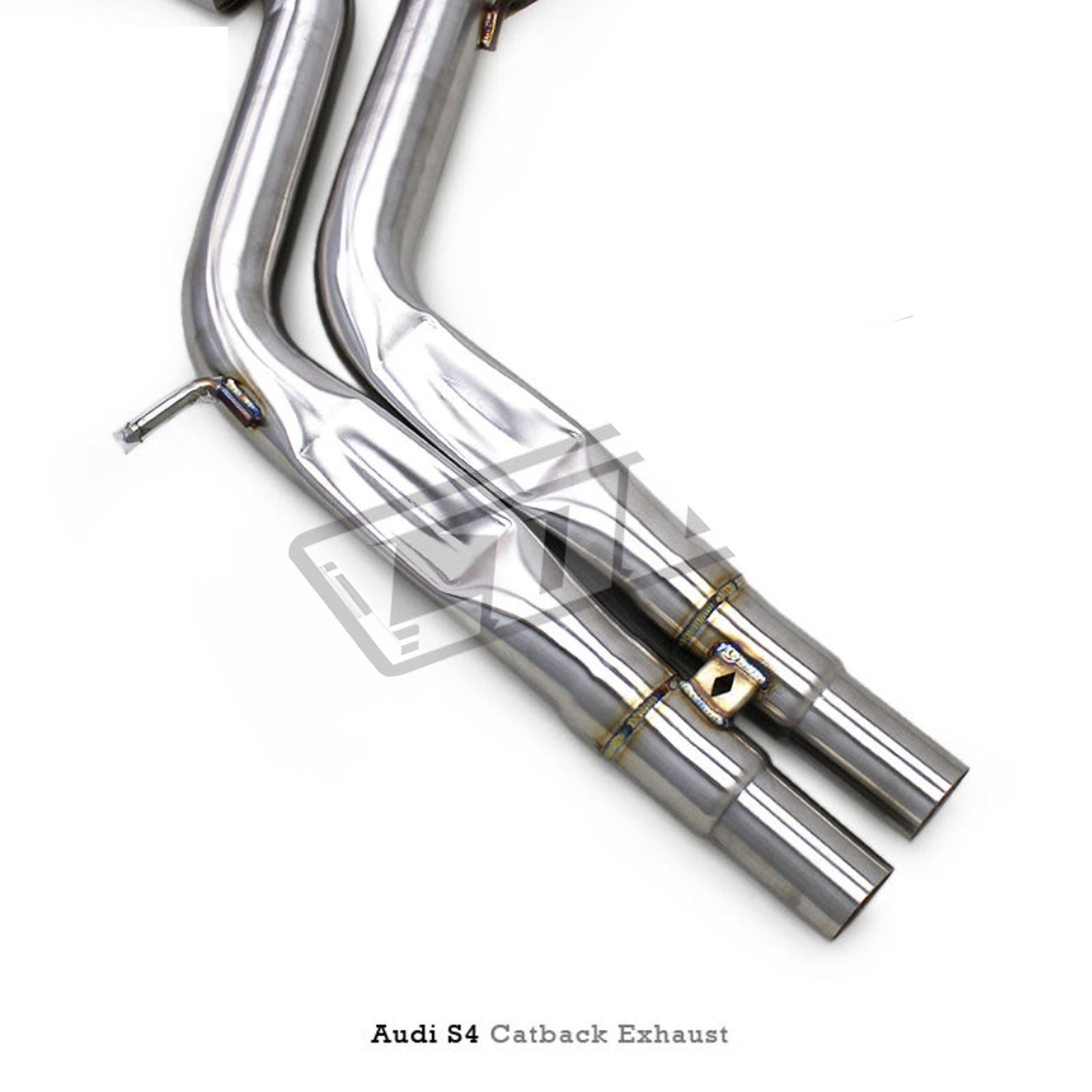 Stainless Valved Catback Exhaust System for Audi B8 B8.5 S4 S5 - Bull Boost Performance