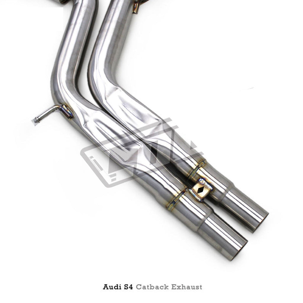 Stainless 304 Valved Catback Exhaust System for Audi RS4 RS5 B9 B9.5 2.9T - Bull Boost Performance