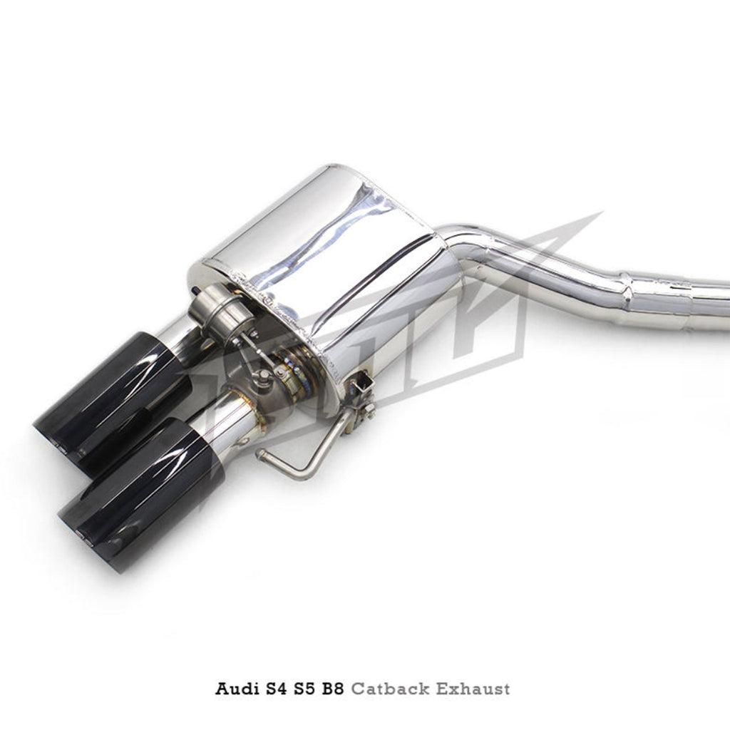 Stainless Valved Catback Exhaust System for Audi B9 S4 S5 - Bull Boost Performance