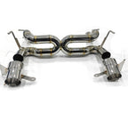 Stainless Straight Pipe Exhaust System for Ferrari 488 GTB Spider Pista - Bull Boost Performance