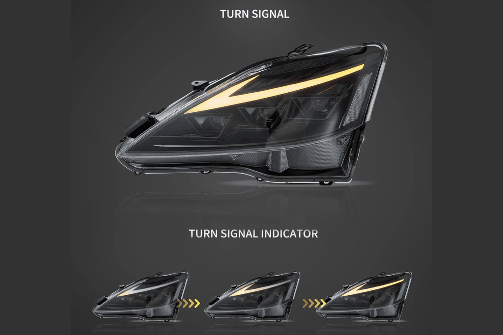 Lexus IS250/IS250C/IS350/IS220d & ISF(XE20) Smoked Matrix Projector Headlights (2006-2014)