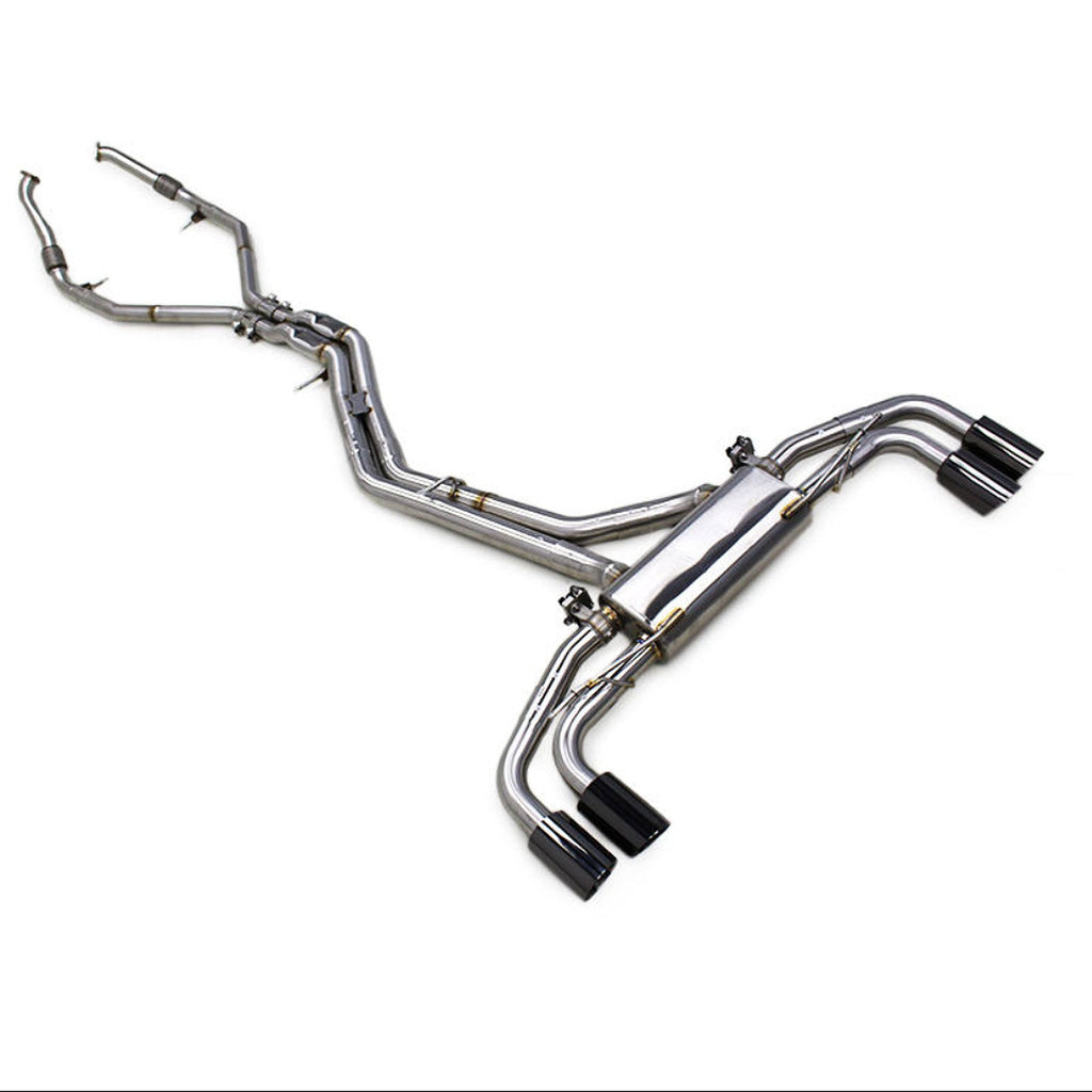 T304 Stainless Valved Catback Exhaust System for Audi Q8 RSQ8 4.0T - Bull Boost Performance