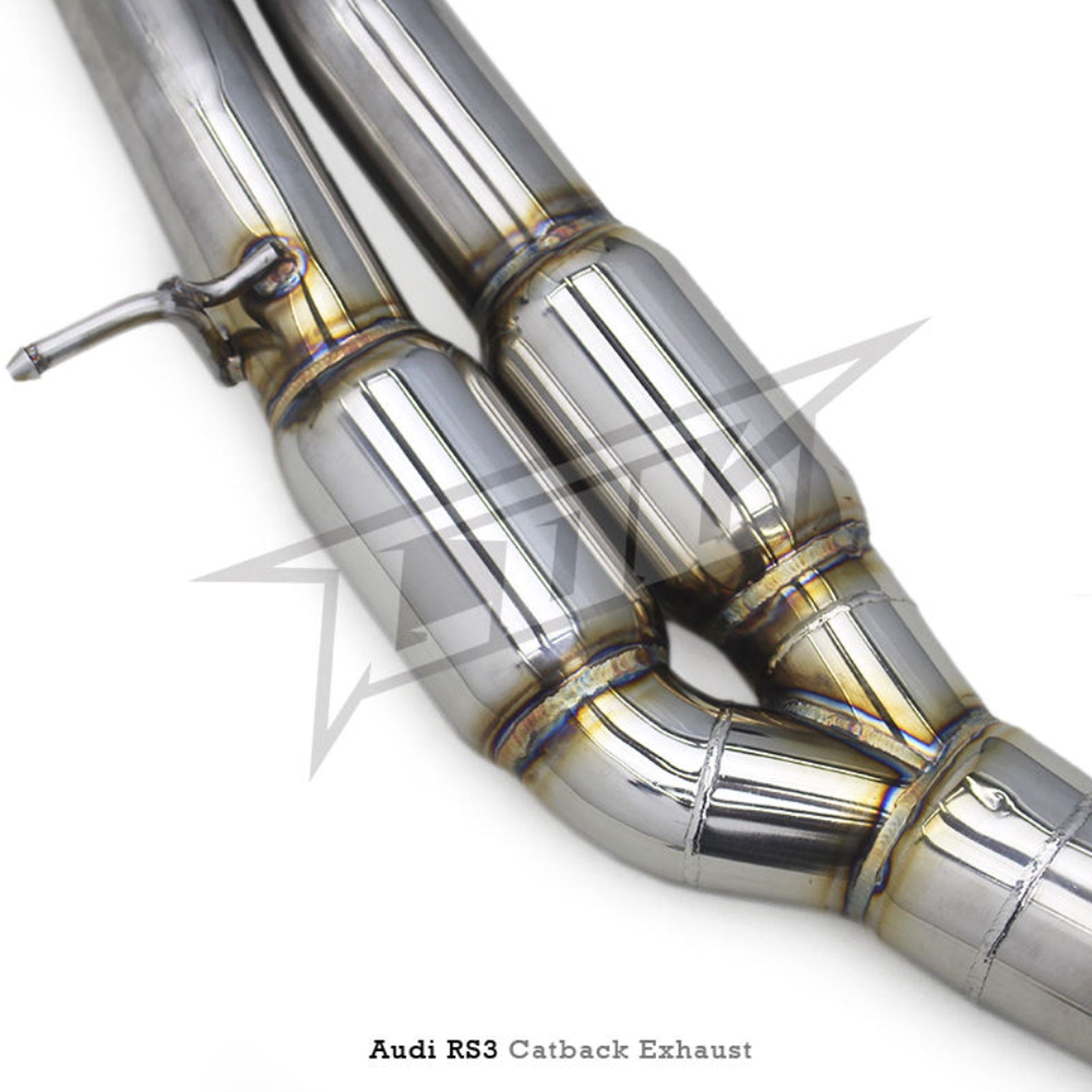 Stainless Valved Catback Exhaust System for Audi RS3 TTRS 2.5T - Bull Boost Performance