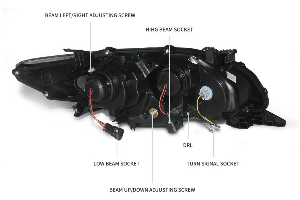 Toyota Corolla 10th Gen (E140 Wide-Body) Facelift Projector Headlights Upgrade (2011-2013)
