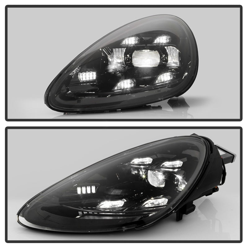 Spyder 11-14 Porsche Cayenne High-Power LED Headlights - Black (PRO-YD-PCAY11AP-BK)
