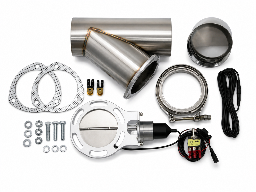 Granatelli Motor Sports Electronic Exhaust Cutout Kit 307540 - Stainless Steel Weld-In -4.00" - Granatelli Motor Sports