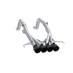 MBRP 14-19 Chevrolet Corvette 6.2L 3in Axle-Back Muffler Bypass Quad Exit Black Tips