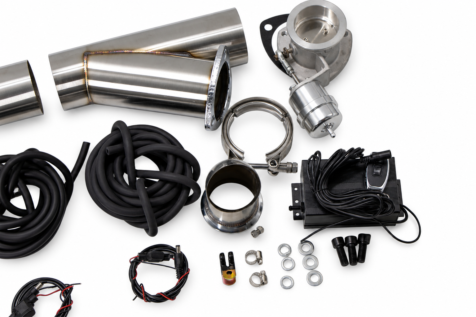 Granatelli Motor Sports Vacuum/Pressure Controlled Electronic Exhaust Cutout Systems - Stainless Steel Slip-Fit  309525K - Granatelli Motor Sports