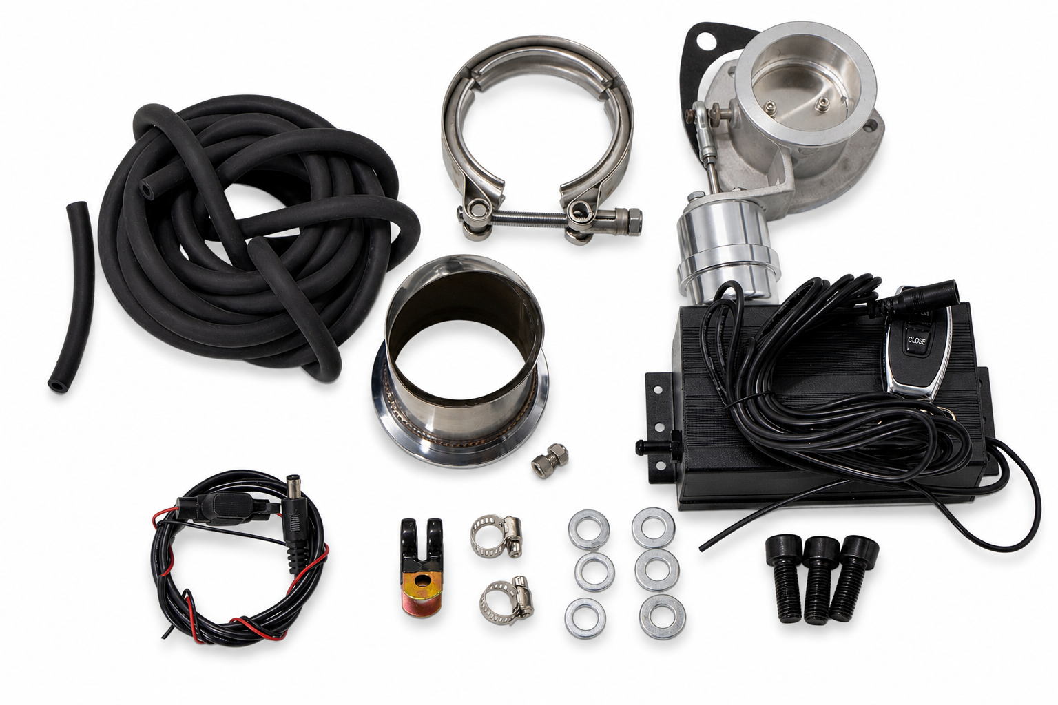 Granatelli Motor Sports Vacuum/Pressure Controlled Electronic Exhaust Cutout Systems - Stainless Steel Slip-Fit  309525K - Granatelli Motor Sports