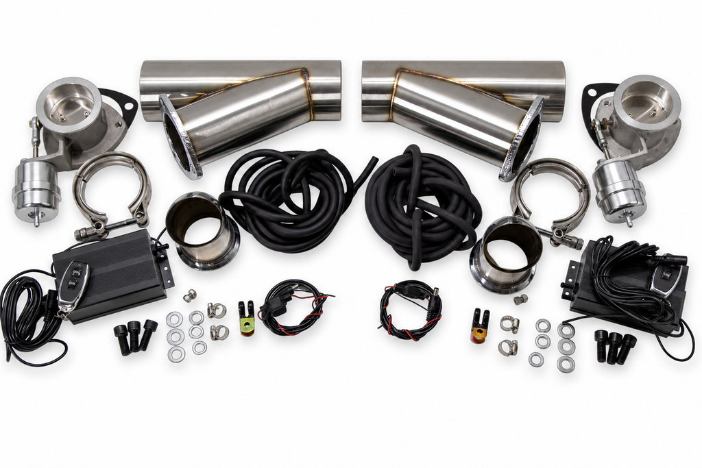 Granatelli Motor Sports Vacuum/Pressure Controlled Electronic Exhaust Cutout Systems - Stainless Steel Slip-Fit  309525K - Granatelli Motor Sports