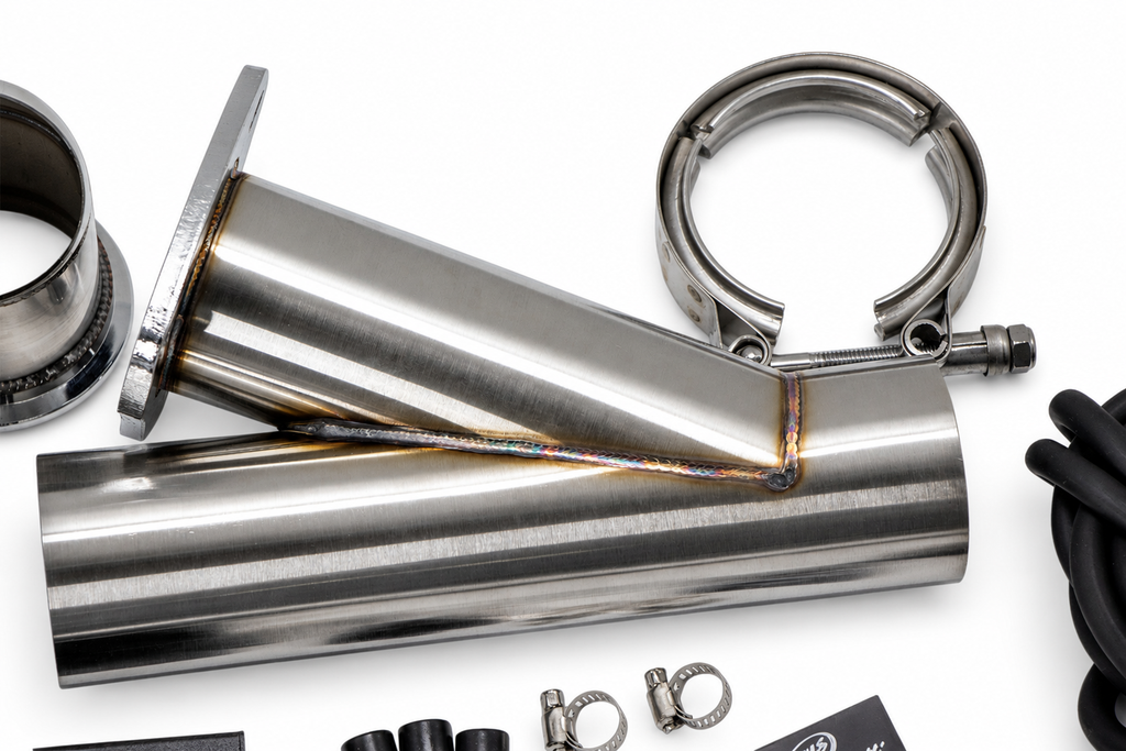Granatelli Motor Sports Vacuum/ Pressure Controlled Electronic Exhaust Cutout Systems - Stainless Steel Weld-In 309630 - Granatelli Motor Sports