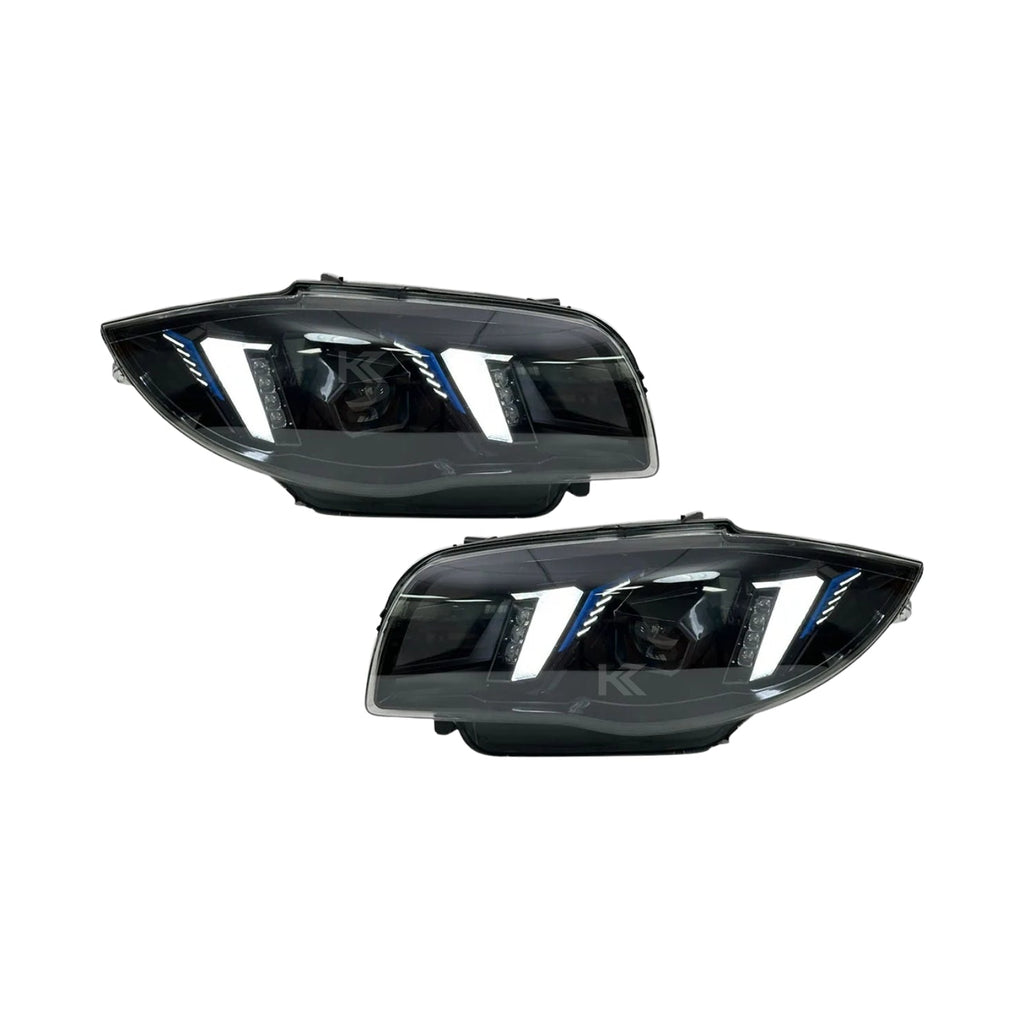 BMW 1 Series E87 Snake Eye Laser LED Headlight Assembly with Dual-Color DRL (Yellow / White) 2004 - 2011 (116i / 118i / 120i / 125i)