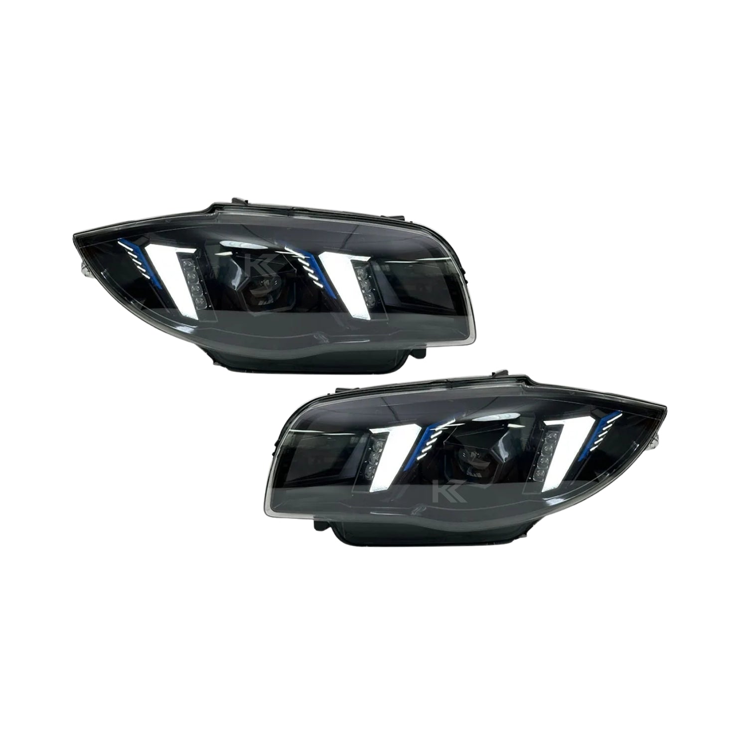 BMW 1 Series E87 Snake Eye Laser LED Headlight Assembly with Dual-Color DRL (Yellow / White) 2004 - 2011 (116i / 118i / 120i / 125i)