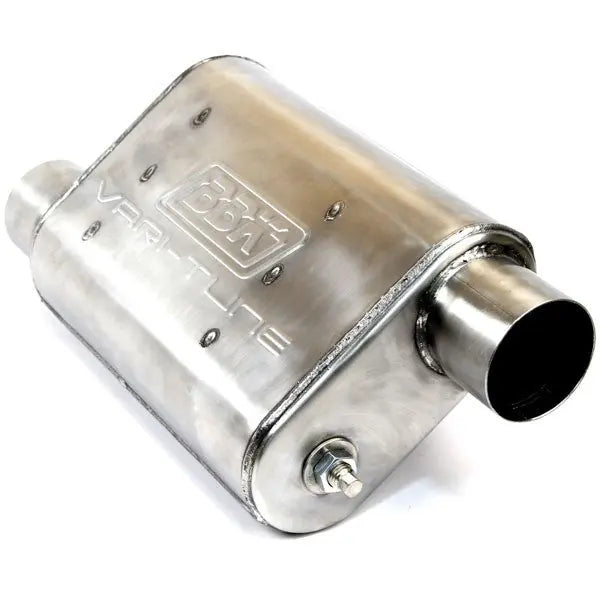 BBK Varitune Adjustable Muffler Double Offset 2.5 Inch Stainless