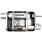 BBK Varitune Adjustable Muffler Double Offset 2.5 Inch Stainless
