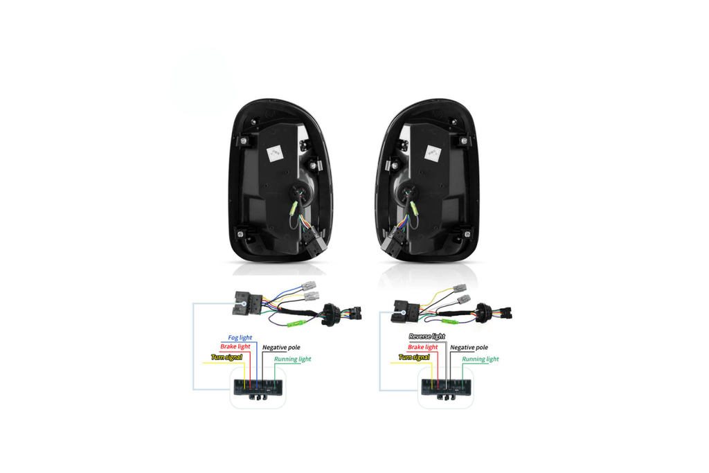 Mini Cooper - Red and Smoked - LED Tail Lights Upgrade (2010-2016)