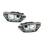BMW 1 Series F20 / 118i Dual-Color (Yellow / White) LED Headlight Assembly with High / Low Beam 2015 - 2018