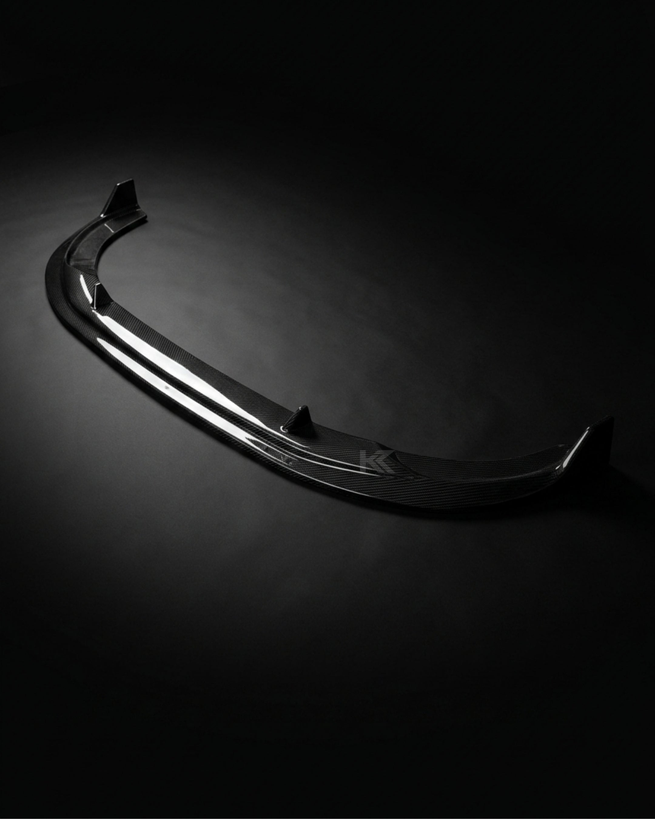 Audi A4 B9 S-Line / S4 Sedan Carbon Fiber 3D Style Front Bumper Lip Splitter Chin Spoiler 2020 - 2021